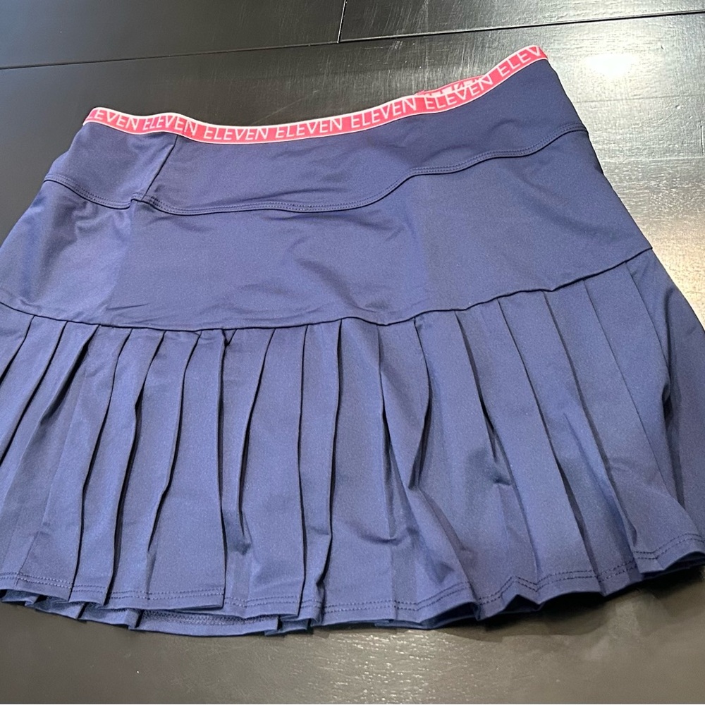 Eleven by Venus Williams Tennis Skirt Skort Teen Spirit Pleated Navy Large